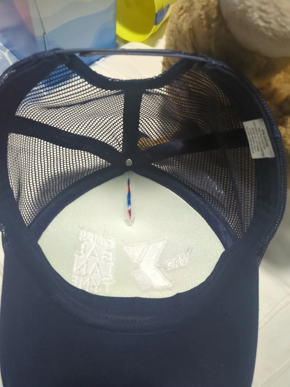 YMCA Colorblock Cap – Navy with Multicolor Front